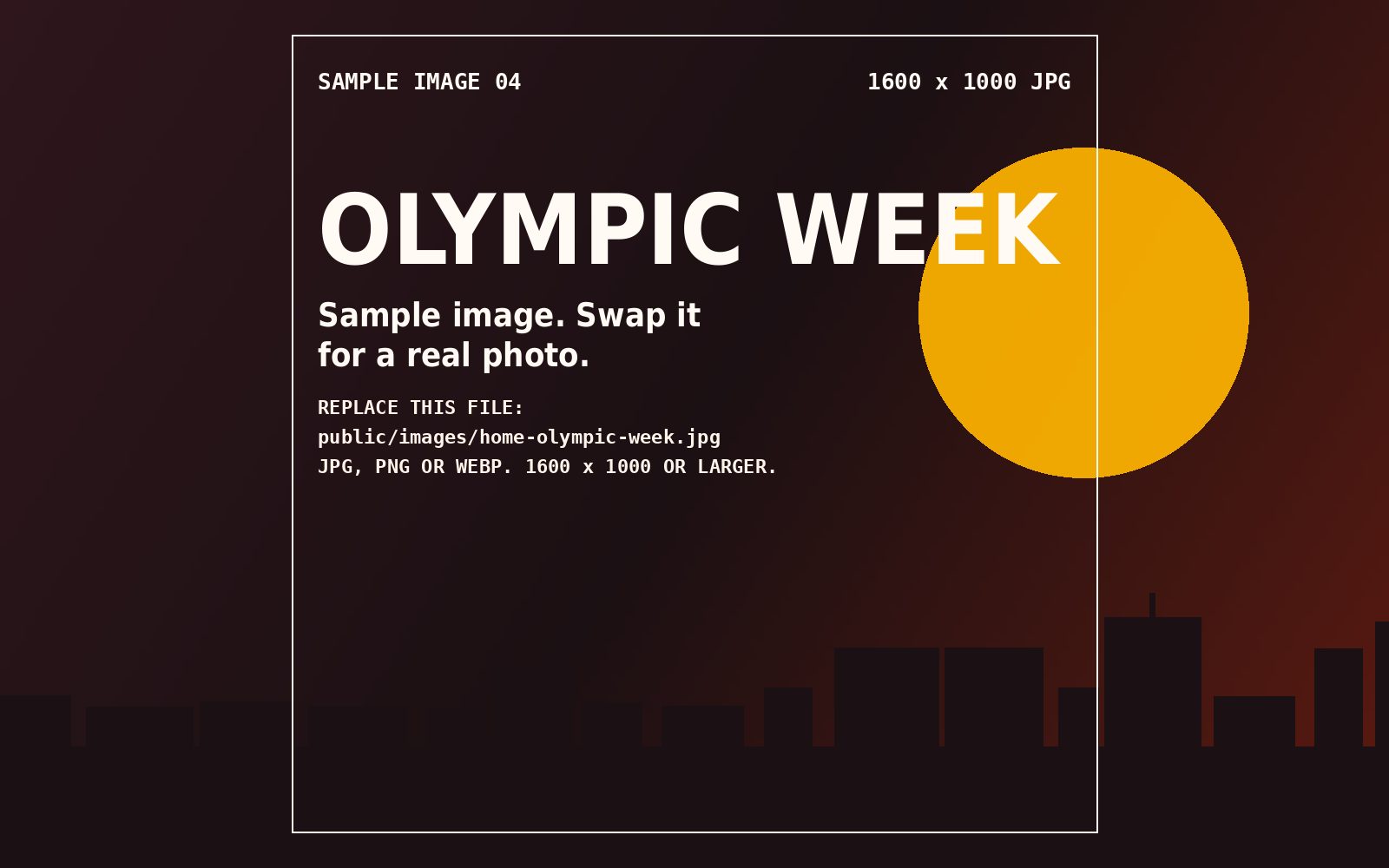Sample image for the Olympic Week section